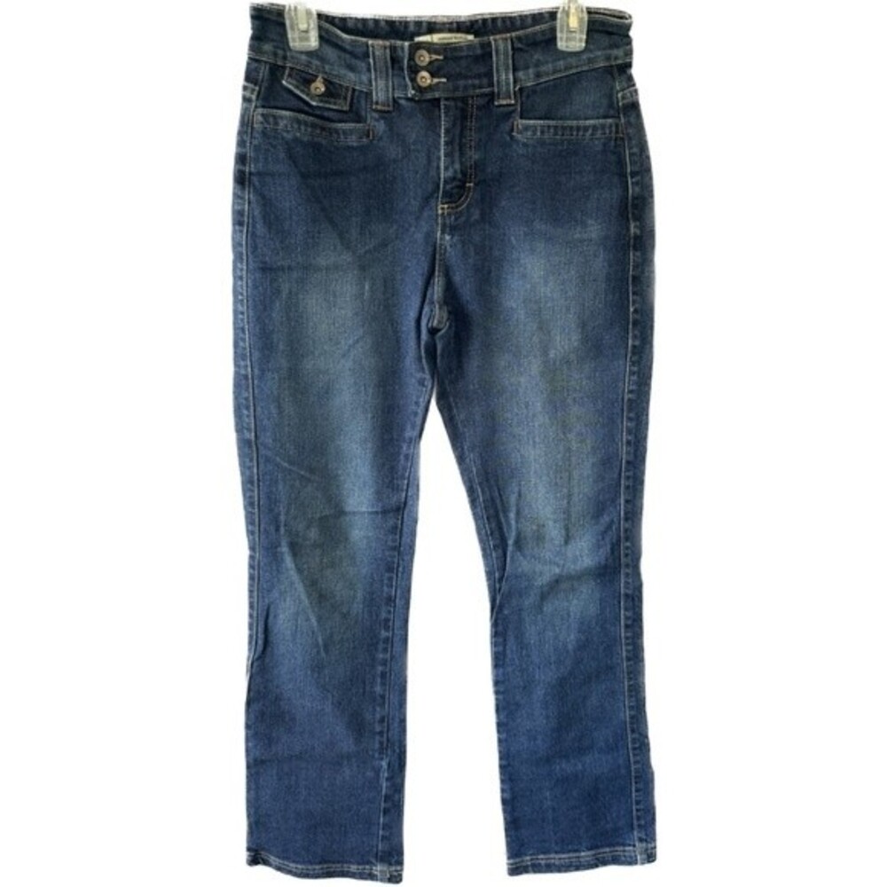 Lee Women's Natural Bootcut Below The Waist Dark Wash Boho Rodeo Denim Jeans 6